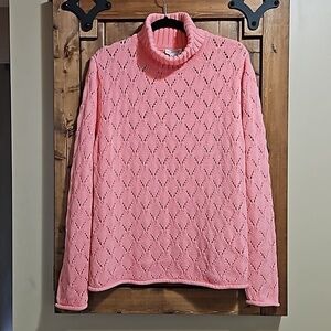 Northern Reflections Pink Turtleneck Sweater Size XL